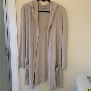 Barefoot Dreams hooded cardigan